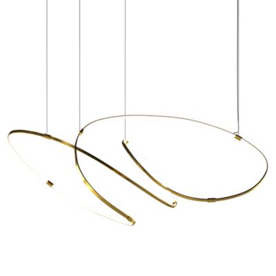 10 HEURES 10 Zigouzi LED Chandelier - Color: Gold - Size: Small - ZIGOUZI 1
