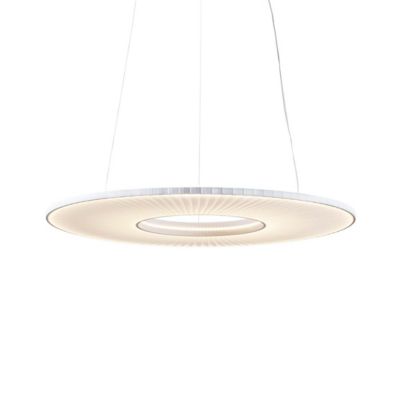 10 HEURES 10 Iris Horizontal LED Pendant Light - Color: White - Size: Small
