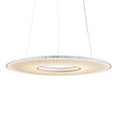 10 HEURES 10 Iris Horizontal LED Pendant Light - Color: White - Size: Large