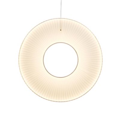 10 HEURES 10 Iris Vertical LED Pendant Light - Color: White - Size: Large -
