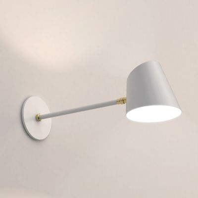 dArmes Hartau Wall Sconce - Color: White - Size: 18 - HAWAWHBR1C