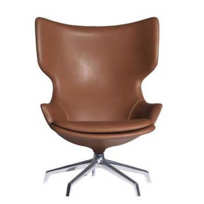 Lou Speak Swivel Lounge Armchair