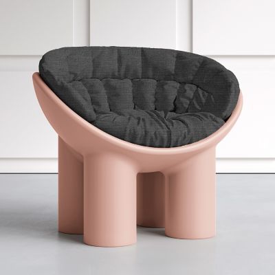 Driade Roly Poly Indoor/Outdoor Armchair Cushion - Color: Grey - D30264D514