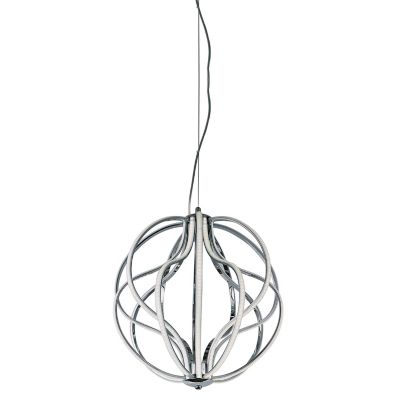 Huxe Ciao LED Pendant Light - Color: White - Size: 17