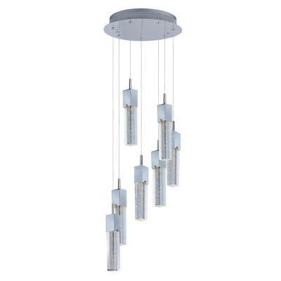 Huxe Carlita Multi Light LED Pendant - Color: Clear - Size: 7 light