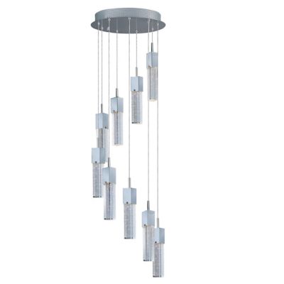 Huxe Carlita Multi Light LED Pendant - Color: Clear - Size: 9 light