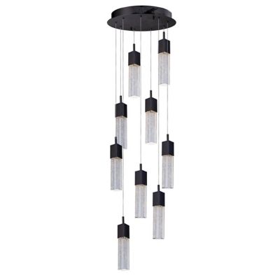 Huxe Carlita Multi Light LED Pendant - Color: Bronze - Size: 9 light