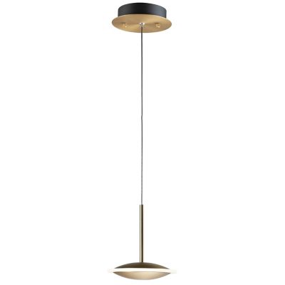 Huxe Ermanno LED Mini Pendant Light - Color: Black - Size: 1 light