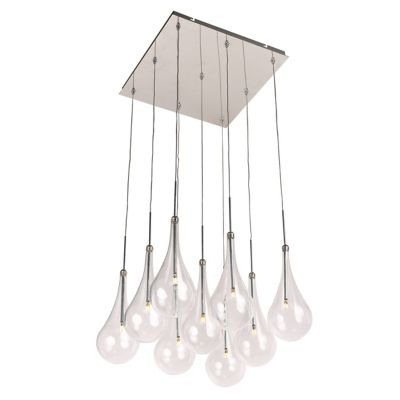 Huxe Lauretta Multi-Light Pendant Light - Color: Polished Chrome - Size: 9 