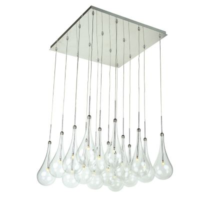 Huxe Lauretta Multi-Light Pendant Light - Color: Polished Chrome - Size: 16