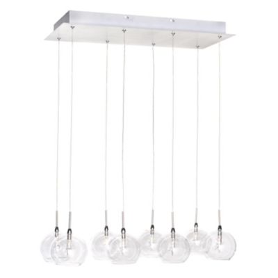 Huxe Samuela Linear Chandelier - Color: Clear - Size: 8 light