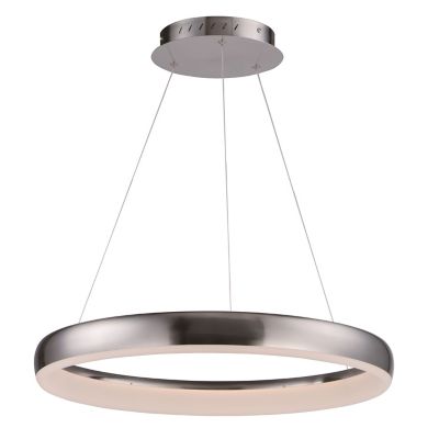 Huxe Imelda LED Pendant Light - Color: White - Size: Medium