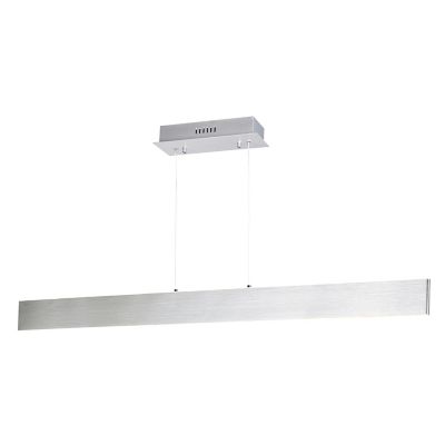 Huxe Bere LED Linear Chandelier Light - Color: Silver - Size: 44 In