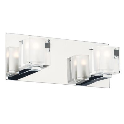 Huxe Cosette Vanity Light - Color: Silver - Size: 2 light