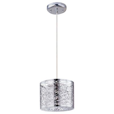 Huxe Karmelo Mini Pendant Light - Color: Silver - Size: 1 light