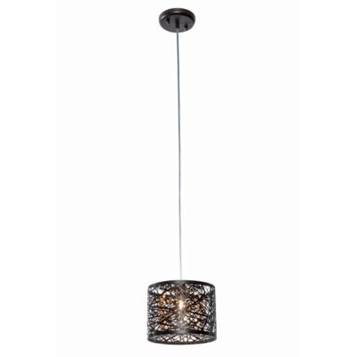 Huxe Karmelo Mini Pendant Light - Color: Bronze - Size: 1 light