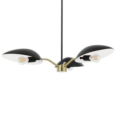 Huxe Bexley Chandelier - Color: Black - Size: 3 light