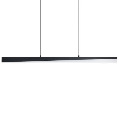 Huxe Leif LED Linear Chandelier Light - Color: Black