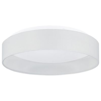 Eglo Palomaro LED Flushmount Light - Color: White - Size: Medium - 93387A