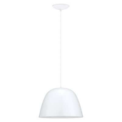 Eglo Coretto Bowl Pendant Light - Color: White - Size: Large - 92719A