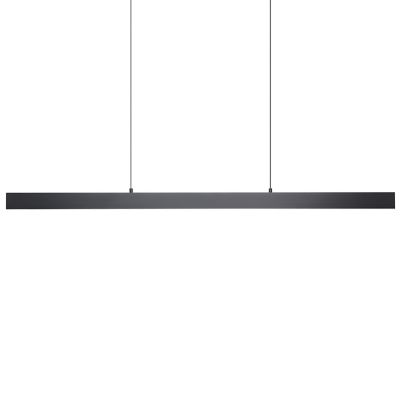 Eglo Climene LED Linear Chandelier Light - Color: Black - Size: Medium - 20