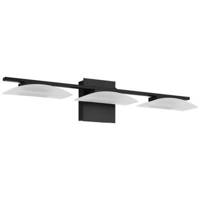 Eglo Metrass 3 LED Vanity Light - Color: Black - 204044A