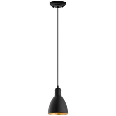 Eglo Priddy 2 Mini Pendant Light - Color: Black - 203443A