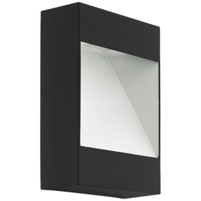 Eglo Manfria LED Outdoor Wall / Flushmount Light - Color: Black - Size: 1 l