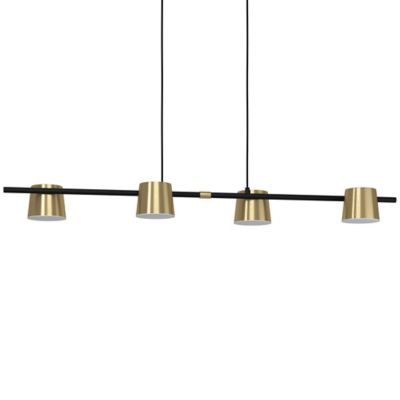 Eglo Altamira Linear Chandelier - Color: Black - Size: 4 light - 39985A