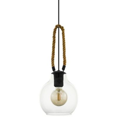 Eglo Roding Mini Pendant Light - Color: Clear - Size: 1 light - 43617A