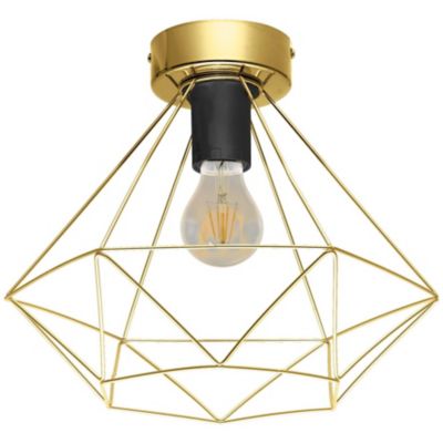 Eglo Tarbes Flushmount Light - Color: Brass - Size: 1 light - 43678A