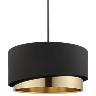 Eglo Manderline Pendant Light - Color: Black - Size: 1 light - 39925A