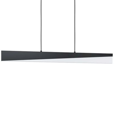 Eglo Isidro LED Linear Chandelier Light - Color: Black - Size: Small - 9956