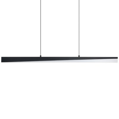 Eglo Isidro LED Linear Chandelier Light - Color: Black - Size: Medium - 206