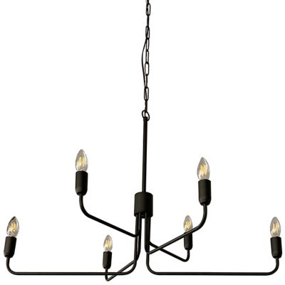 Eglo Portofino 3 Tier Chandelier - Color: Black - Size: Medium - 205786A