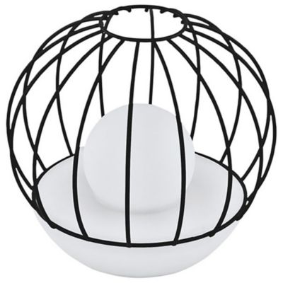 Eglo Solar Outdoor Caged LED Table Lamp - Color: White - Size: 1 light - 48