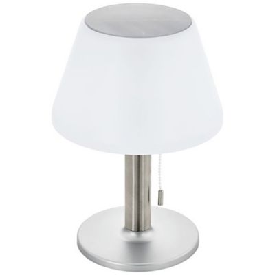 Eglo Solar Outdoor LED Table Lamp - Color: Silver - Size: 1 light - 48749