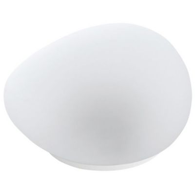 Eglo Solar Oval Outdoor LED Table Lamp - Color: White - Size: Small - 48849