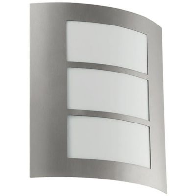 Eglo City Outdoor Wall Sconce - Color: Silver - Size: 1 light - 88139A