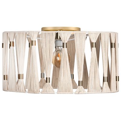 Eglo Macclenny Flushmount Light - Color: Beige - Size: 1 light - 205822A