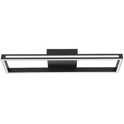 Eglo Salvilanas LED Flushmount Light - Color: Black - 206019A