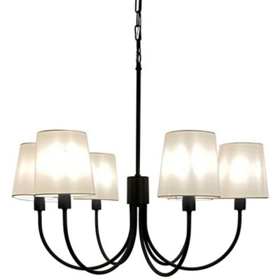 Eglo Smyrna Chandelier - Color: Black - Size: 6 light - 205788A