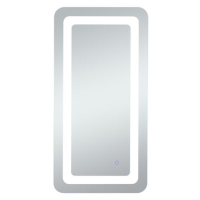 Huxe Genesis Soft Edge LED Mirror - Color: White - Size: 18 x 36