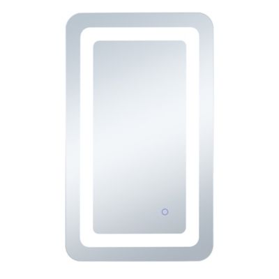 Huxe Genesis Soft Edge LED Mirror - Color: White - Size: 27 x 30