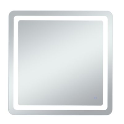 Huxe Genesis Soft Edge LED Mirror - Color: White - Size: 36 x 36