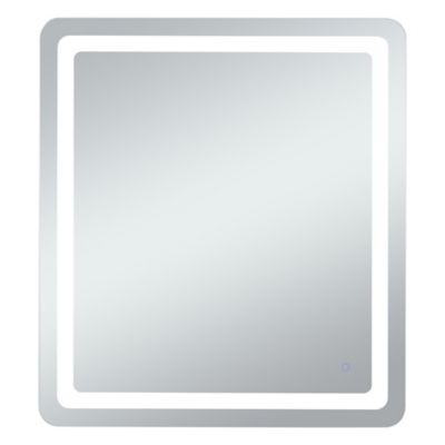 Huxe Genesis Soft Edge LED Mirror - Color: White - Size: 36 x 40