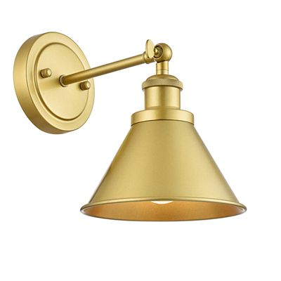 Huxe Benteli Bath Wall Sconce - Color: Gold - Size: 1 light