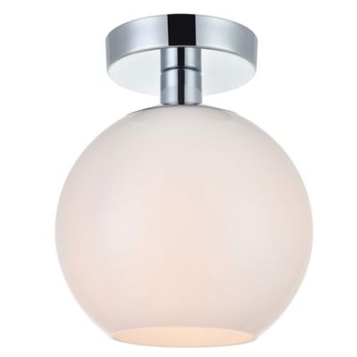 Huxe Basia Flushmount Light - Color: Polished - Size: Small