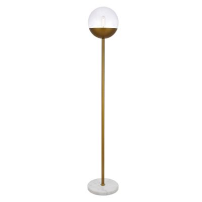 Huxe Elenore Floor Lamp - Color: Brass - Size: 1 light