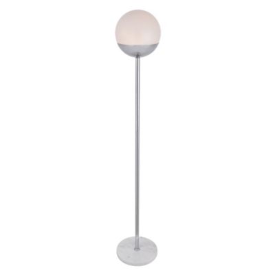 Huxe Elenore Floor Lamp - Color: Silver - Size: 1 light